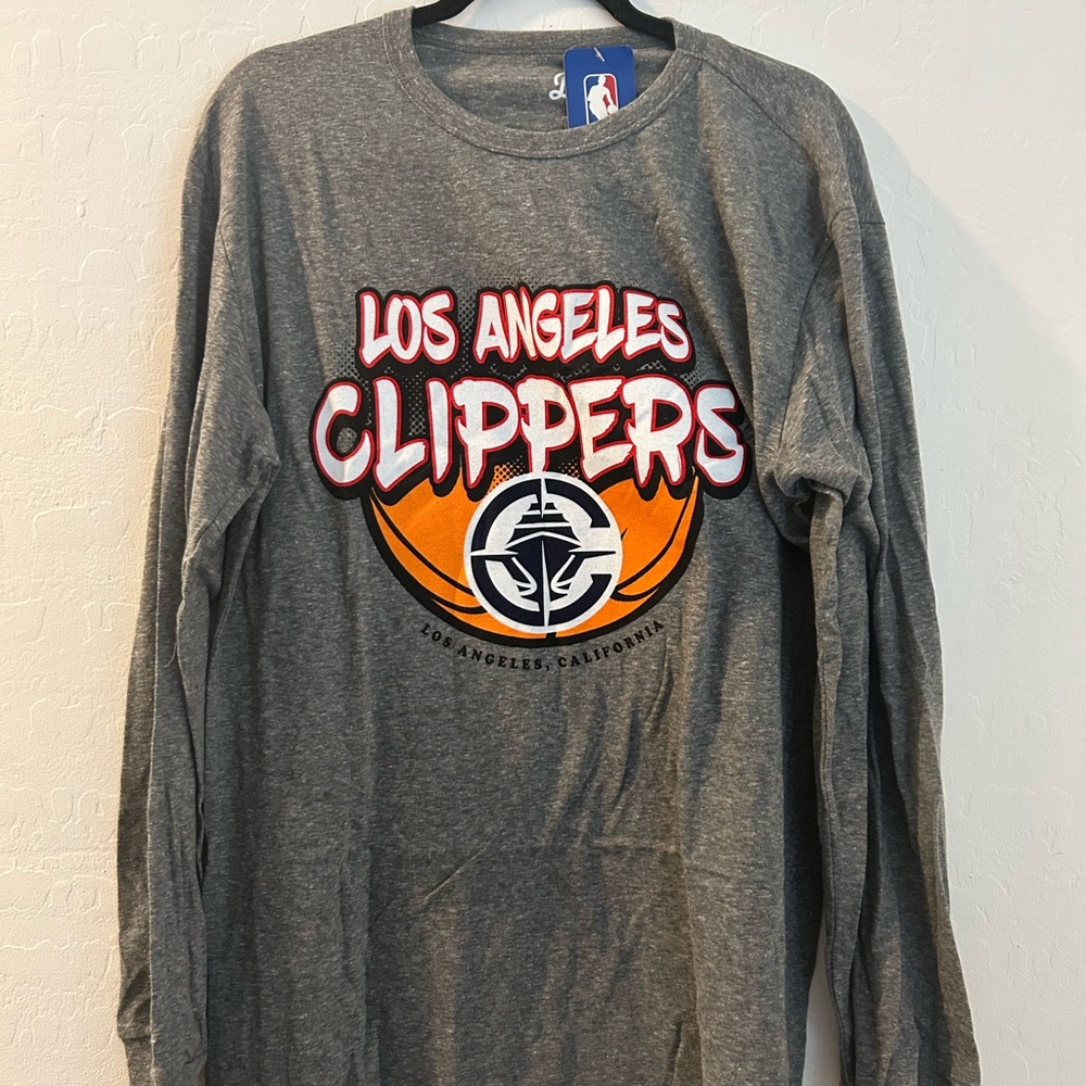 Los Angeles Clippers Gray Long Sleeve Shirt